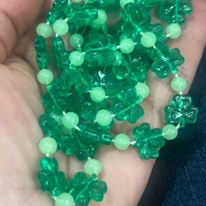 Green and Light Green Beaded Necklace
